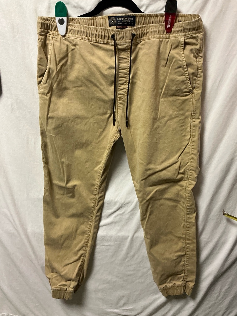 American Eagle Outfitters Beige Drawstring Active Flex jeans